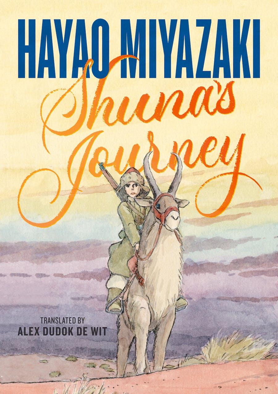 Illustrated cover of Shuna's Journey featuring a girl on a donkeylike creature