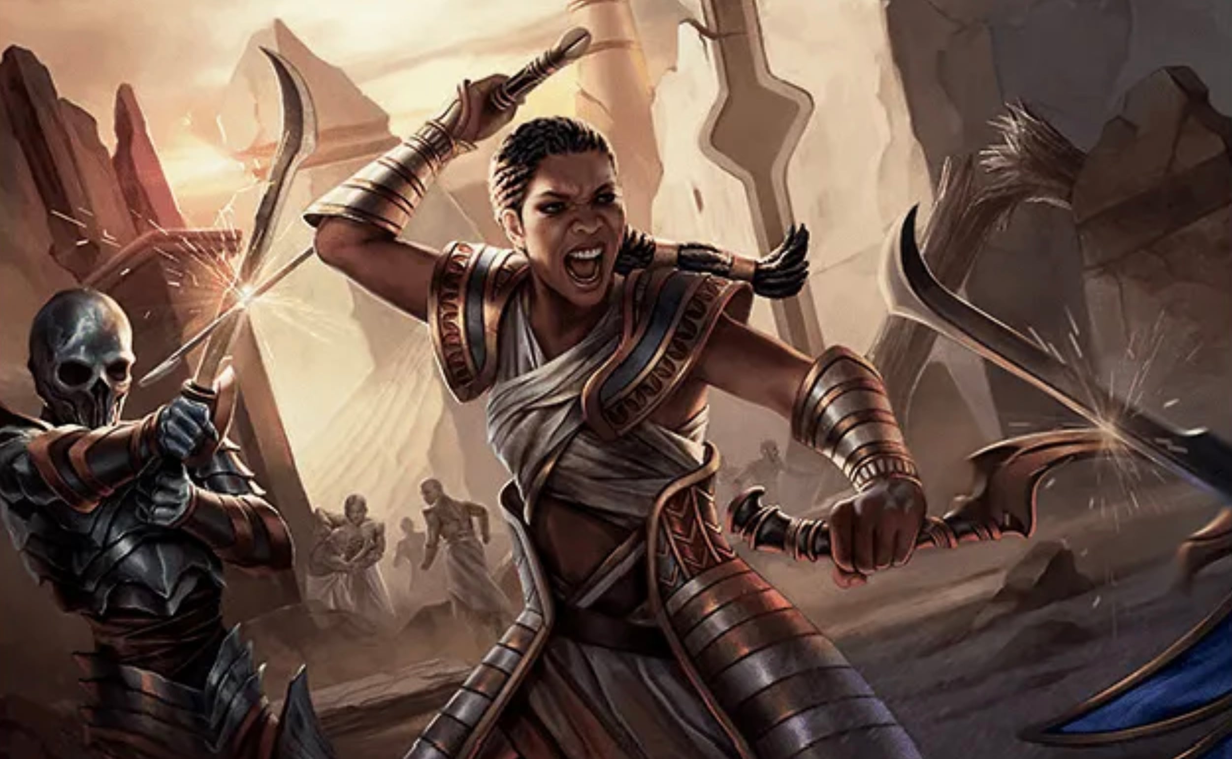 The art for Act of Heroism from Magic: The Gathering