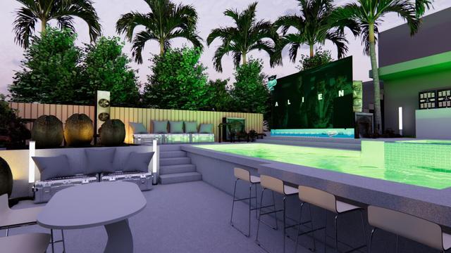 A rendering of the Disney+ Dive-In Theater screening of Alien