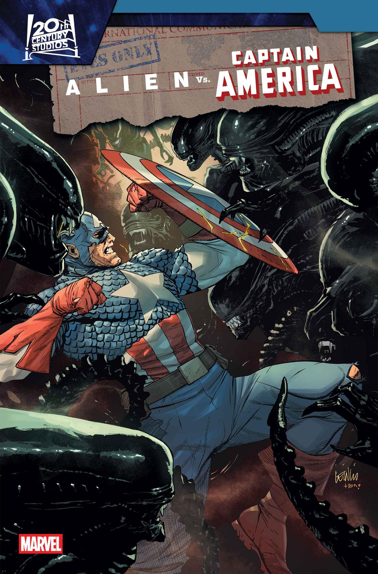 Alien vs. Captain America #1 cover