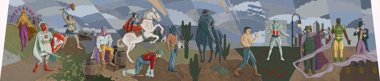 Hall Of Justice Mural 2