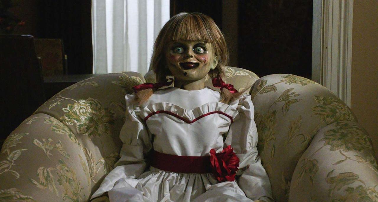 An image of Annabelle in the Conjuring Universe