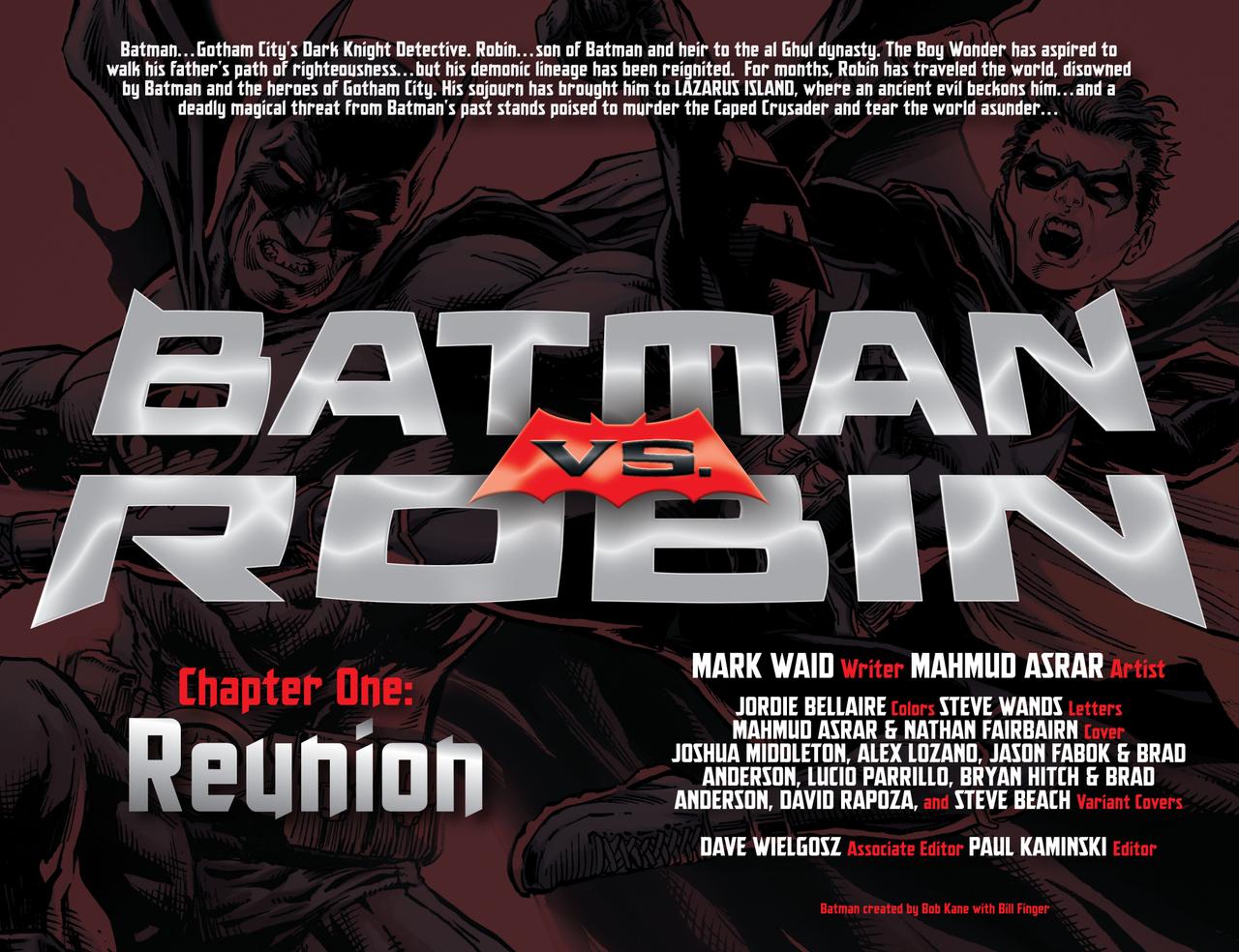 Batman vs. Robin #1 by Mahmud Asrar
