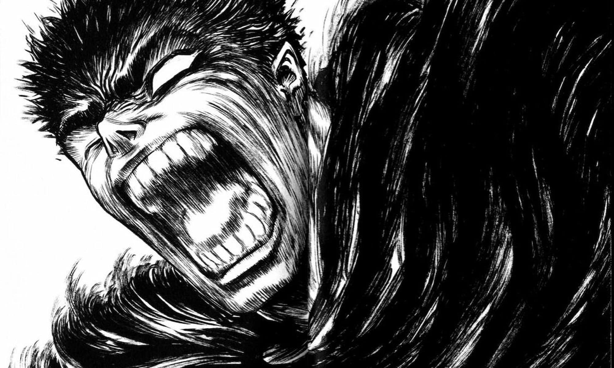 Berserk Guts Angry Face