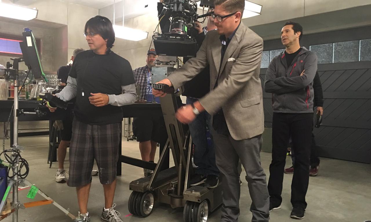 Eric Pearson on the Agent Carter set