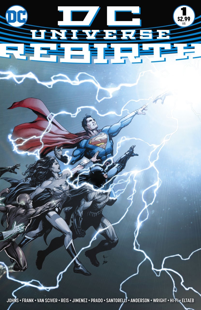 The DC heroes reach for the light