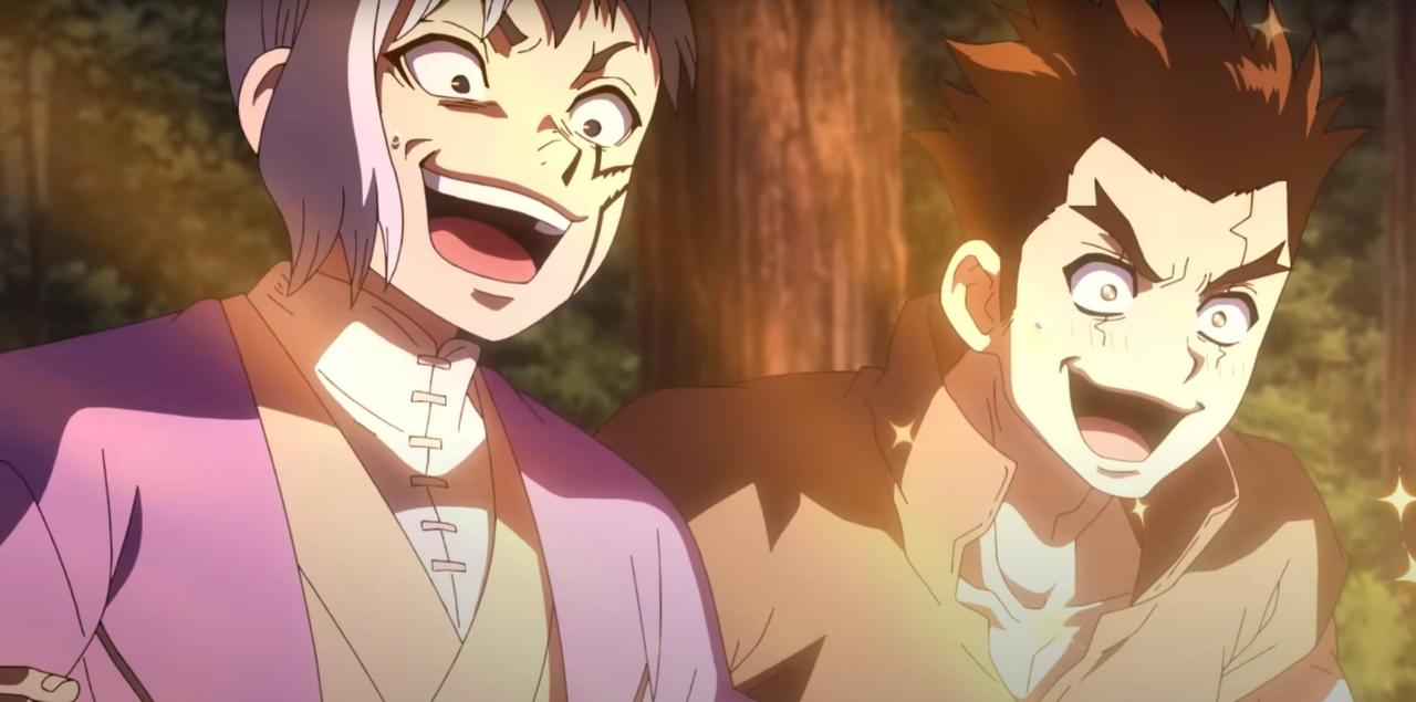 A still from the trailer for season 4 of Dr Stone