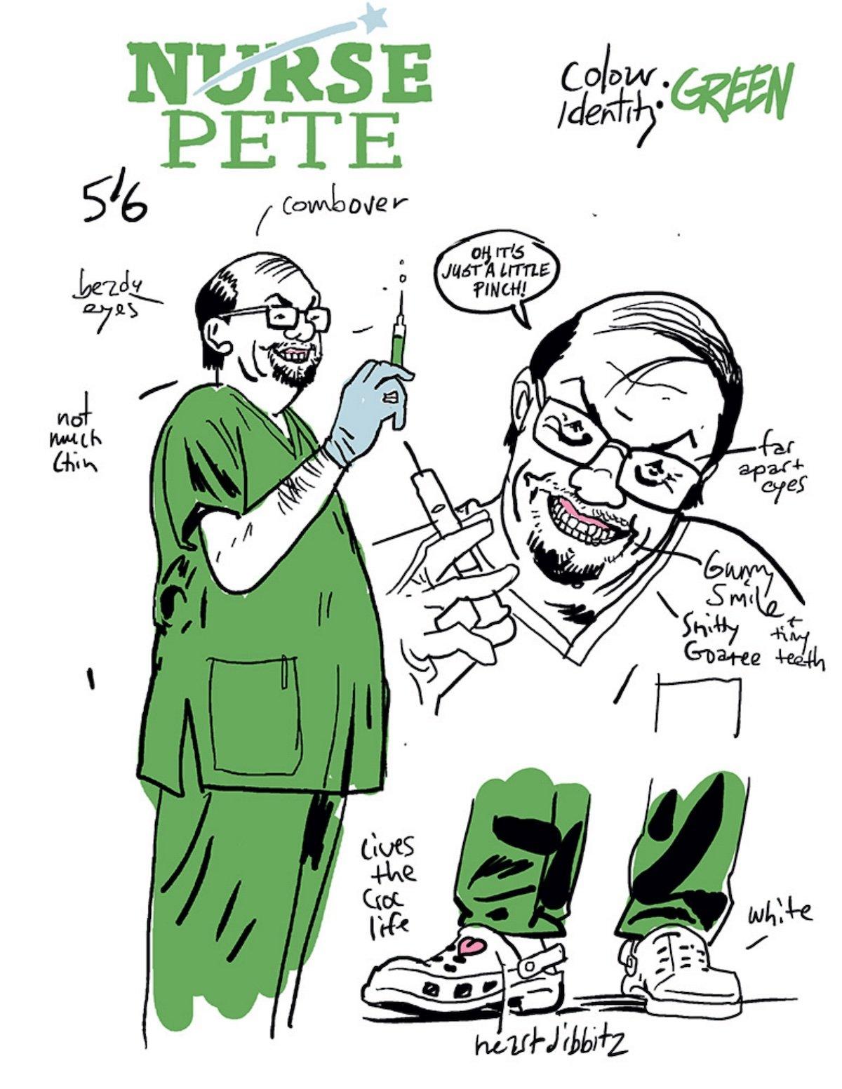 Nurse Pete in Exquisite Corpse