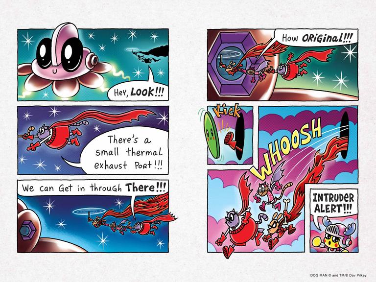 Dav Pilkey has shared an exclusive 2page spread from his new Dog Man(02)