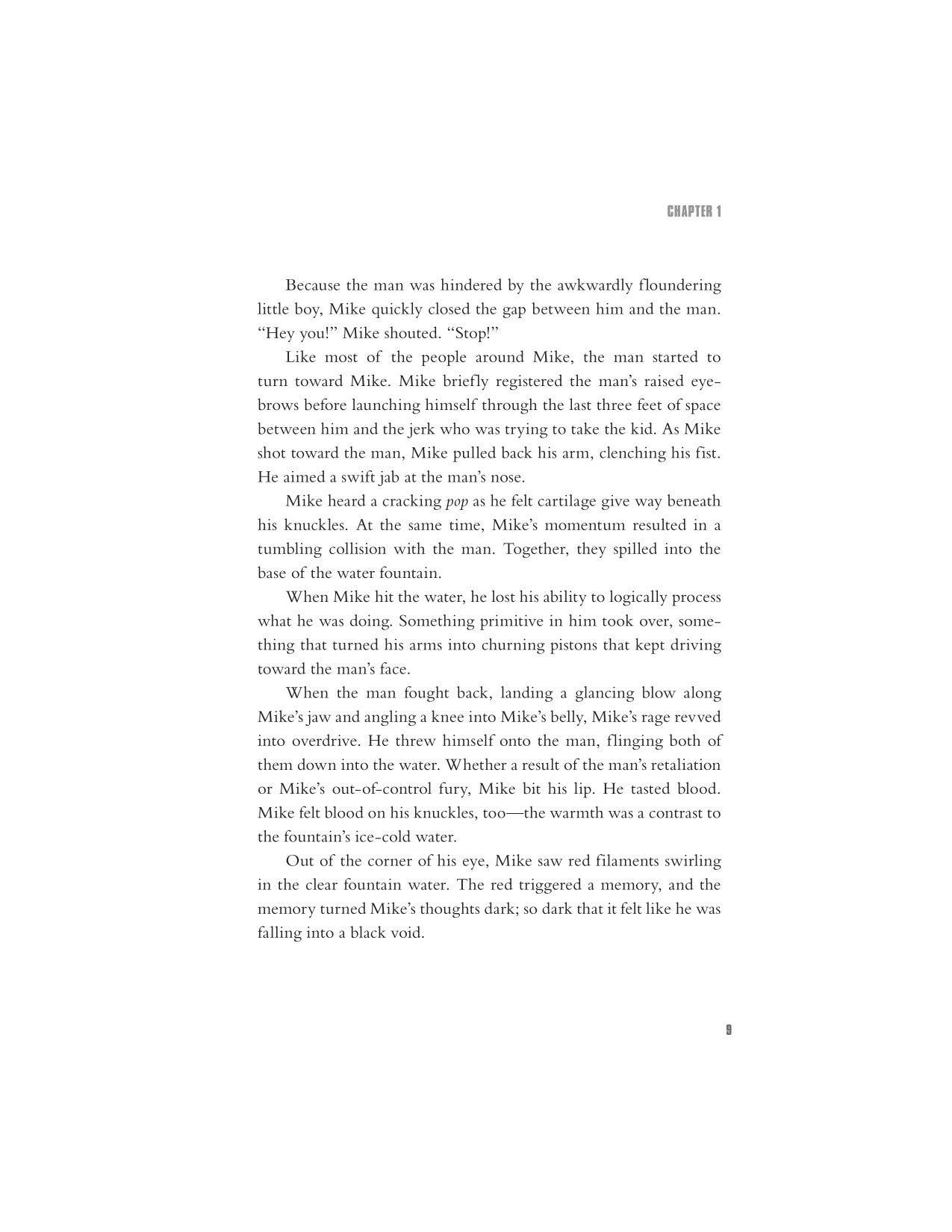Interior novel page from Five Nights at Freddy's movie novelization