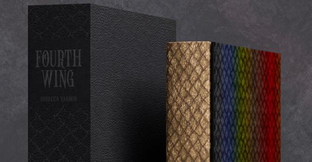 An image of the Fourth Wing lettered edition by Fablelistik