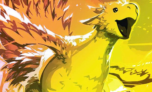 The Golden Traveling Chocobo Magic: The Gathering x Final Fantasy card
