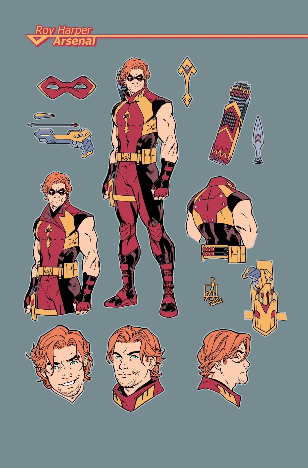 Three character design pages by Sean Izaakse
