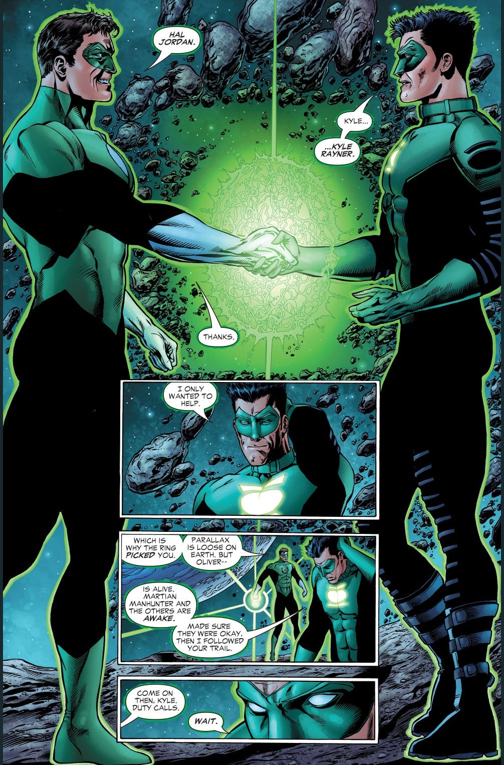 Hal Jordan meets Kyle Rayner