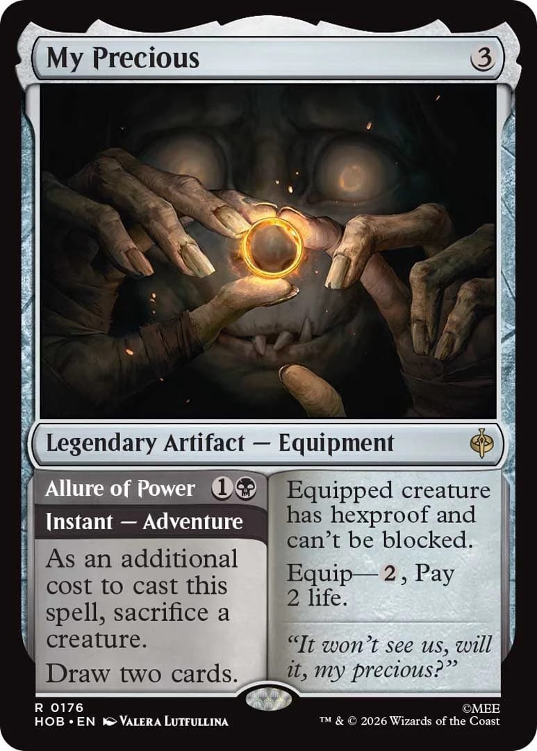 The My Precious card from Magic: The Gathering