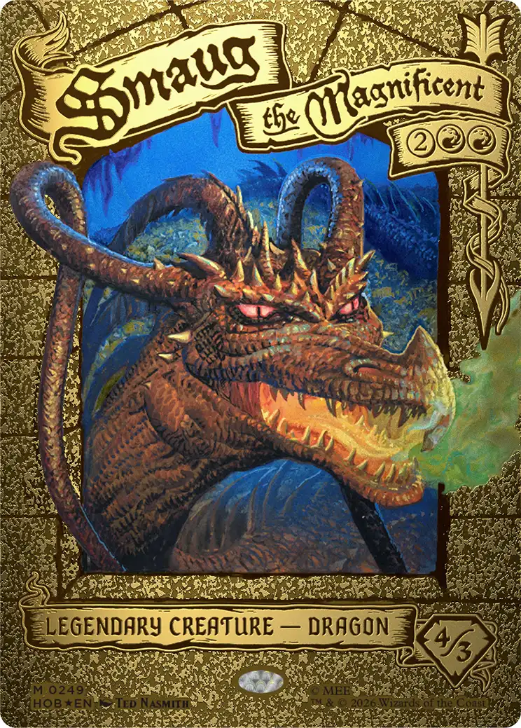 The gleaming gold variant of Smaug the Magnificent