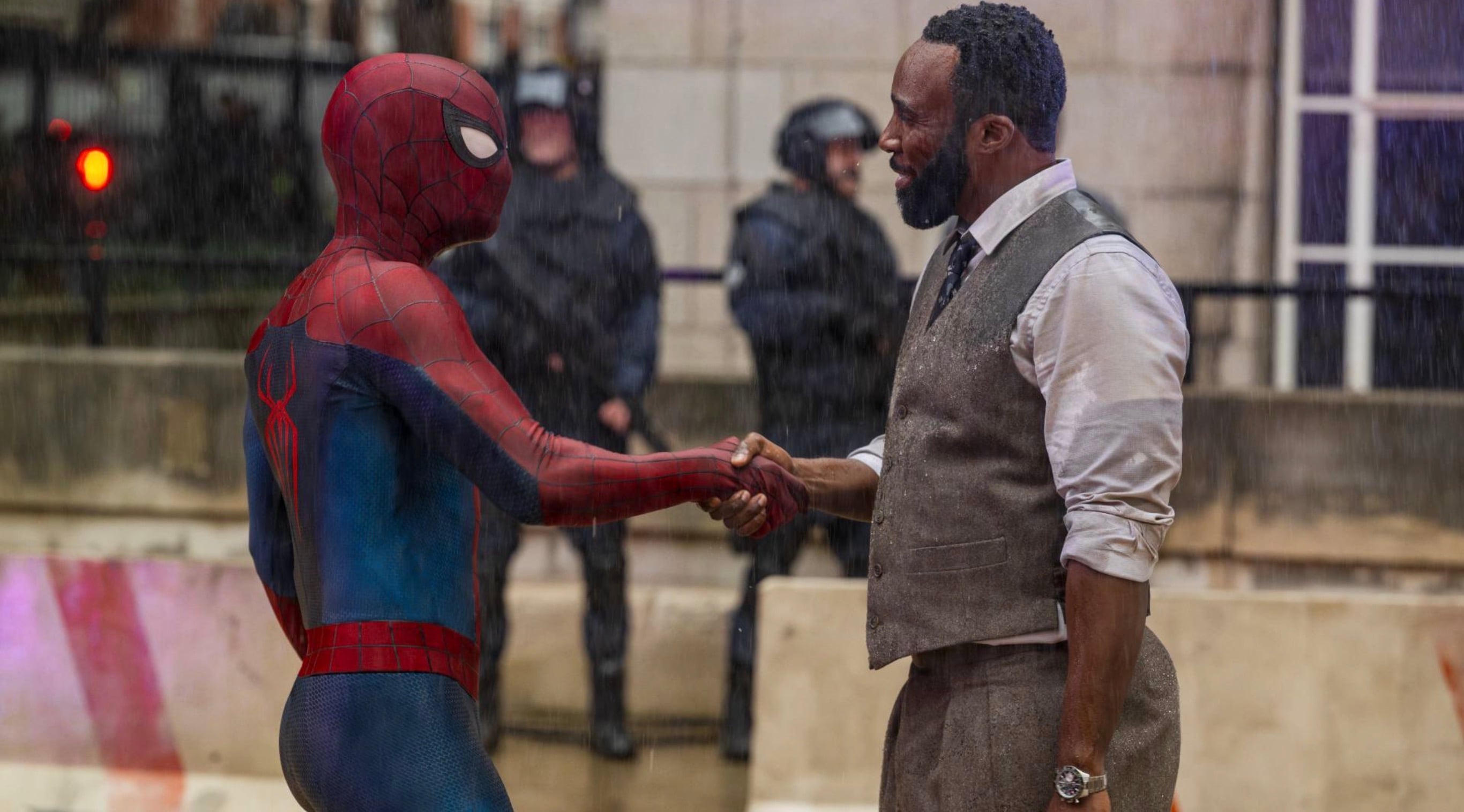 An image of Spider-Man and Bill Metzger from Spider-Man: Brand New Day