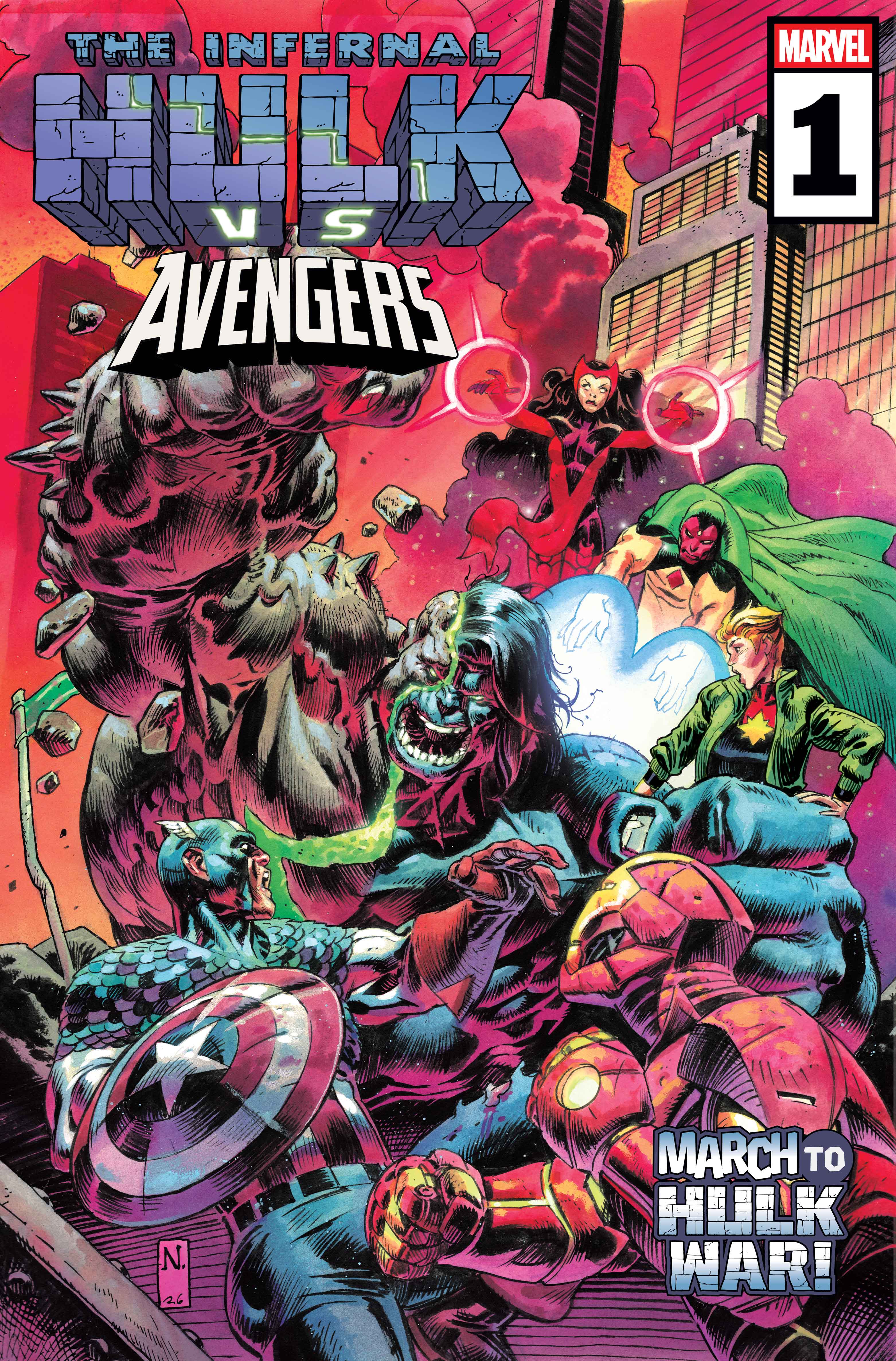 Infernal Hulk vs Avengers cover