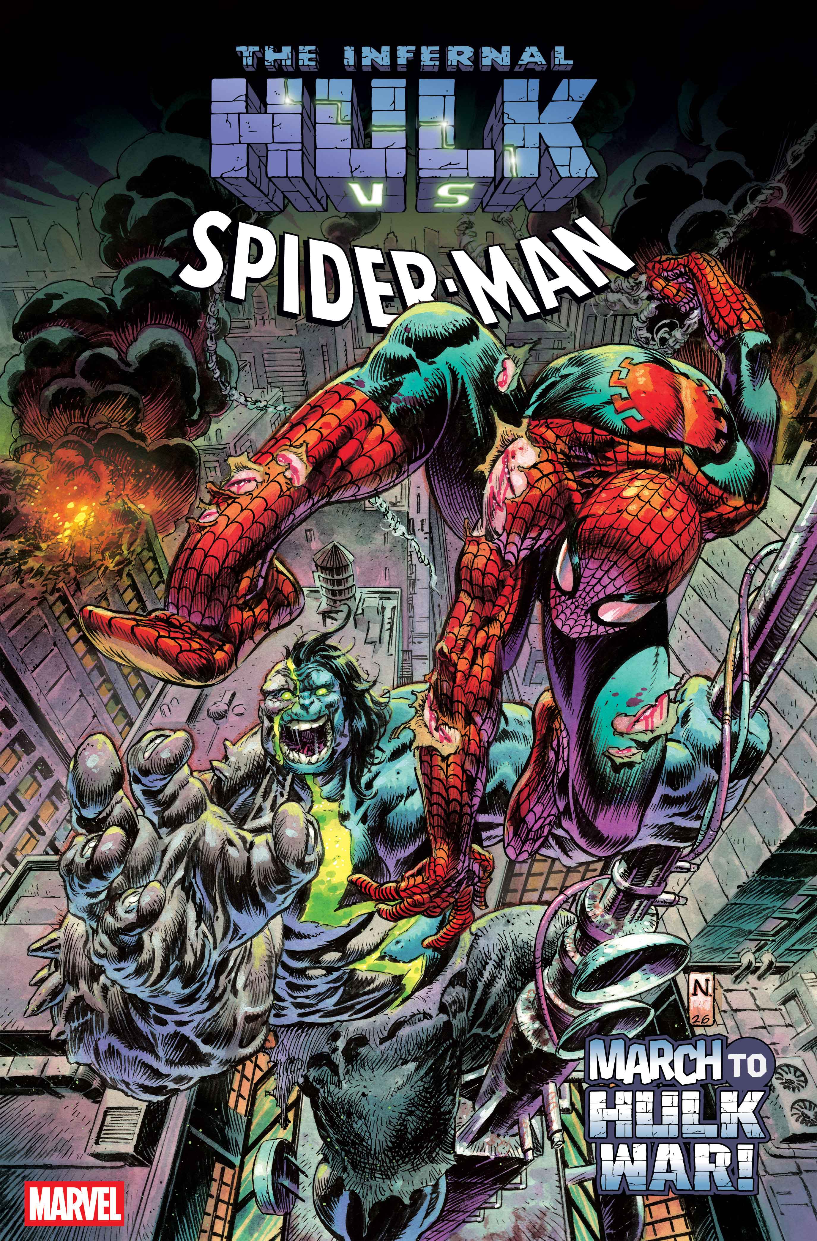 Infernal Hulk vs Spider-Man cover