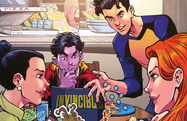 Variant cover art of the Invincible tabletop roleplaying game