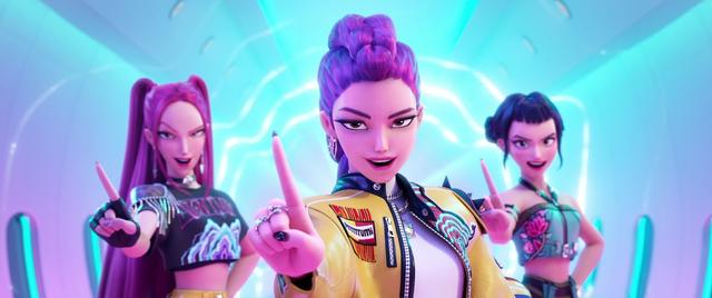 A still from KPop Demon Hunters