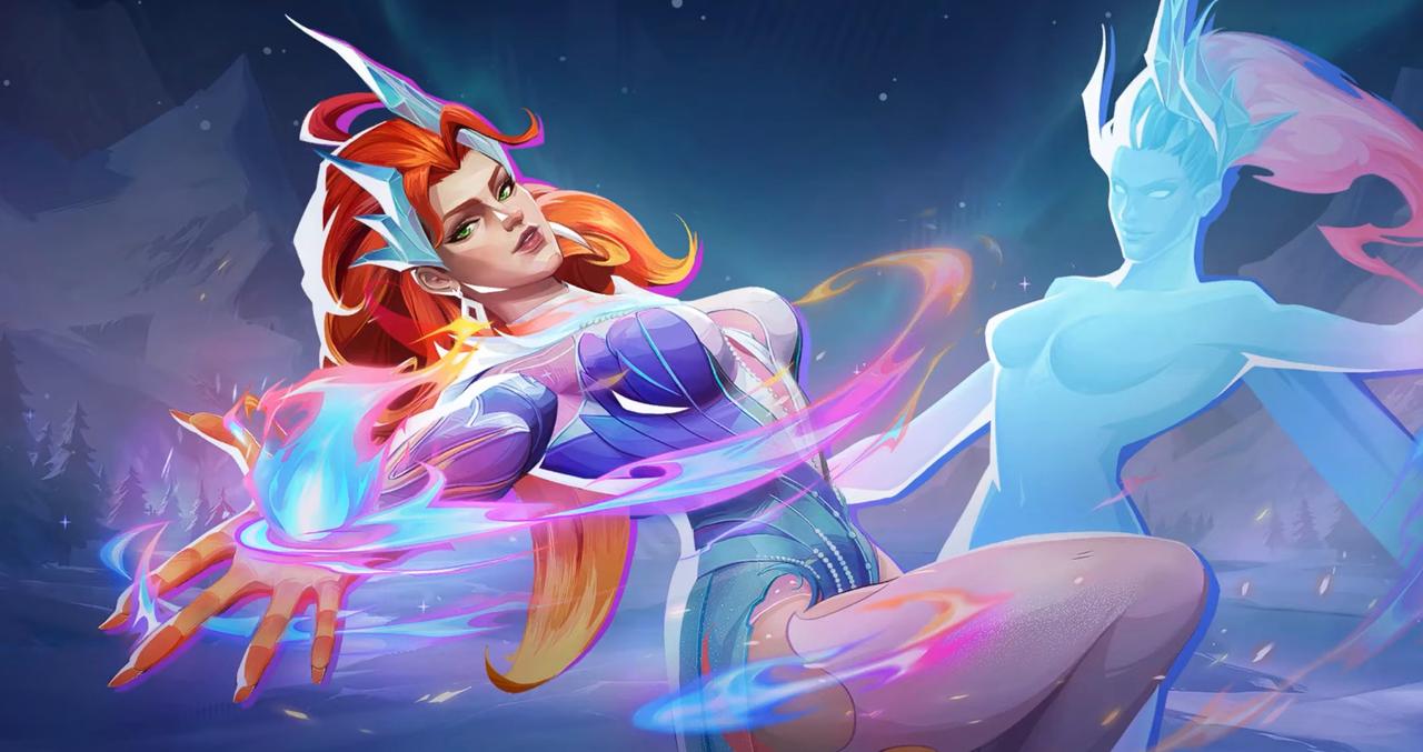 An image of the Ice Phoenix skin from Marvel Rivals