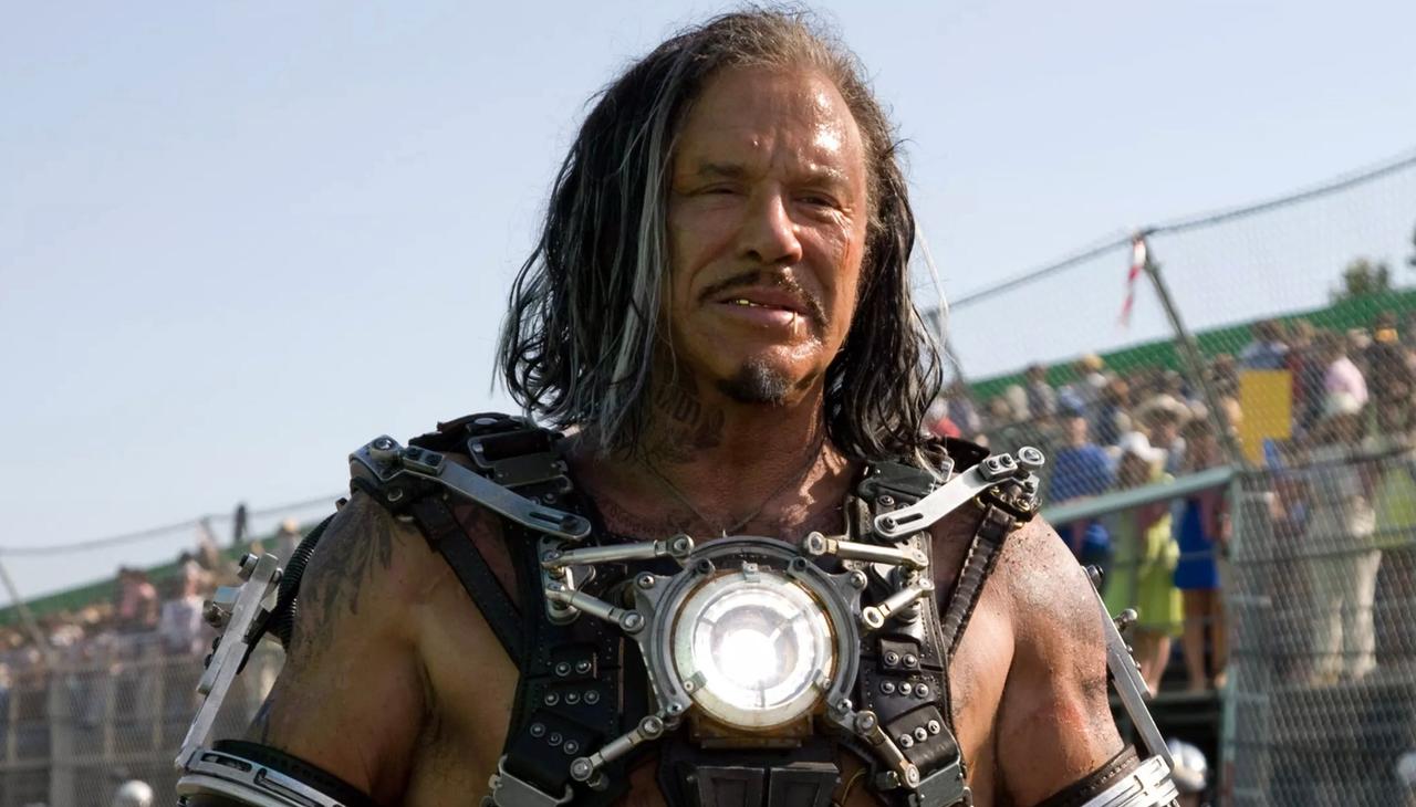 An image of Mickey Rourke in Iron Man 2