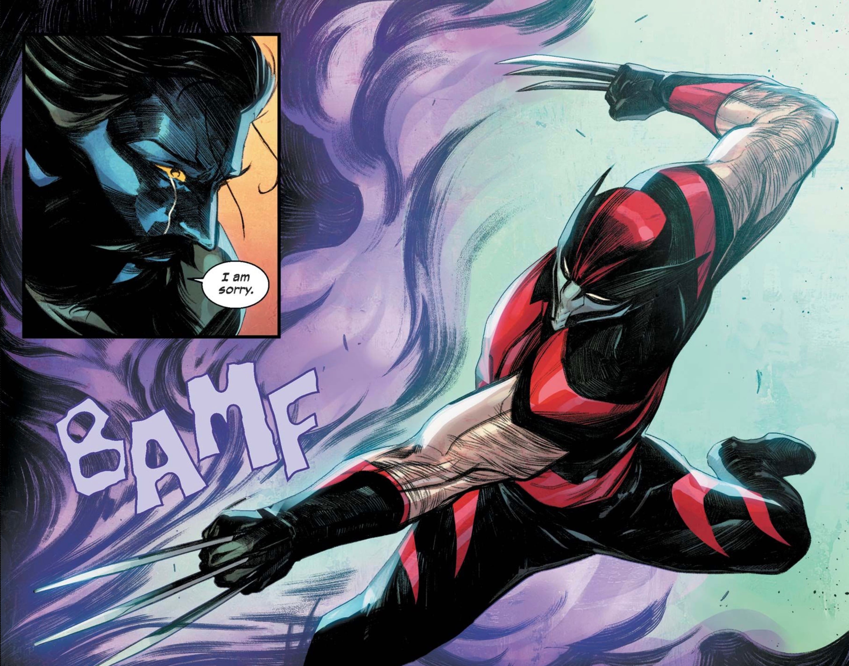 Nightcrawler and Wolverine in Ultimate Wolverine #1