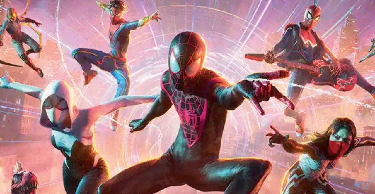 The art for the Spider-Verse card from Magic: The Gathering x Marvel's Spider-Man