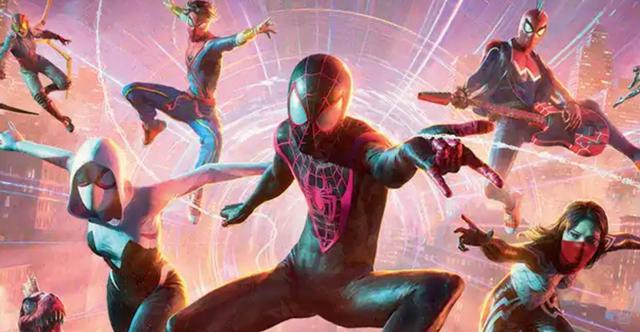 The art for the Spider-Verse card from Magic: The Gathering x Marvel's Spider-Man