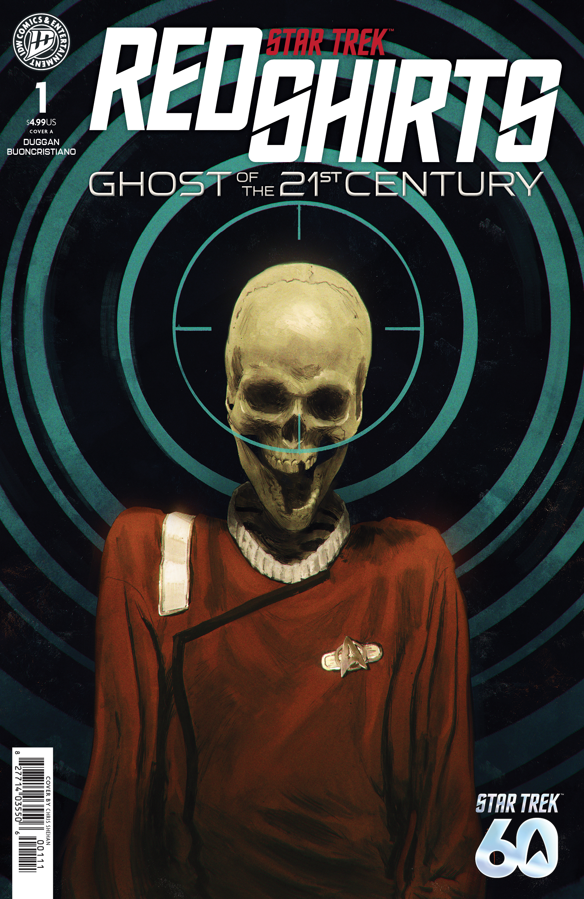Cover A of Star Trek: Ghost of the 21st Century #1 from IDW Publishing