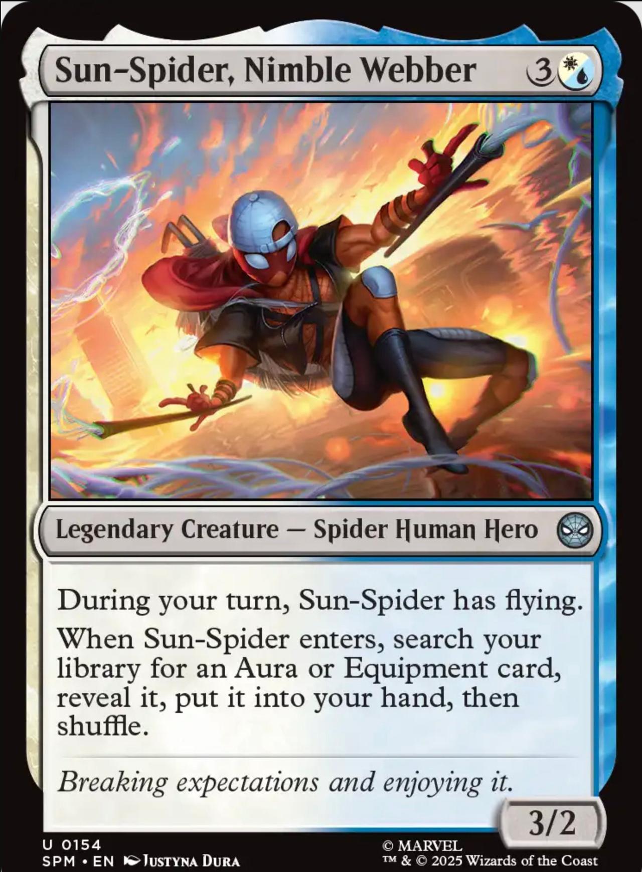 The Sun-Spider, Nimble Webber card from Magic: The Gathering x Marvel's Spider-Man