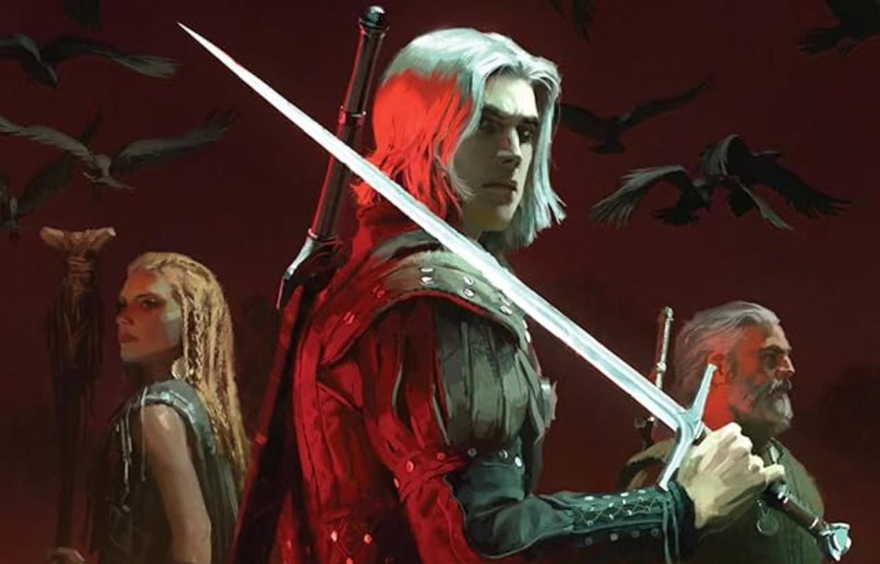 The cover of The Witcher: Crossroads of Ravens