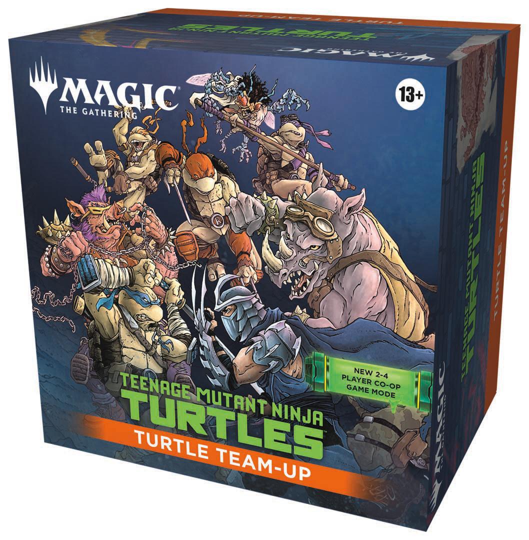 An image of the Magic The Gathering x Teenage Mutant Ninja Turtles Turtle Team-Up Bundle
