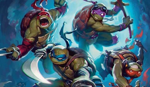 The art from Heroes in a Half Shell from Magic: The Gathering