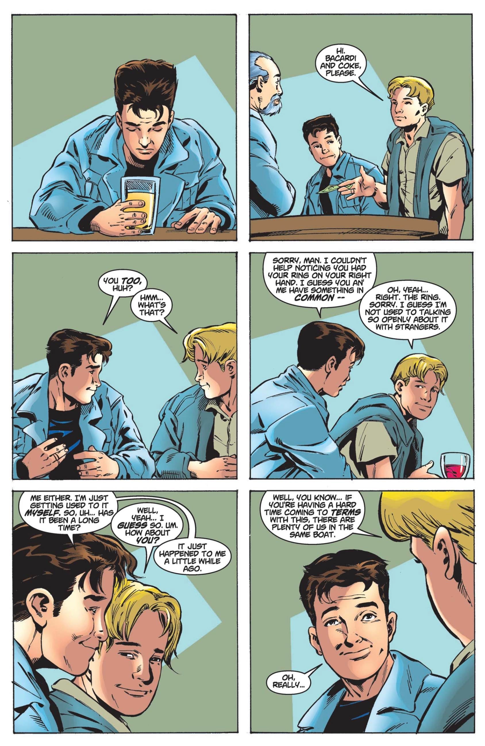 Peter Parker accidentally makes a date with a gay man