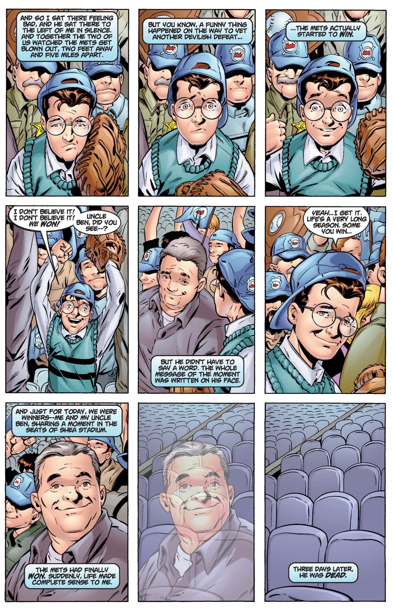 Peter Parker remembers Uncle Ben