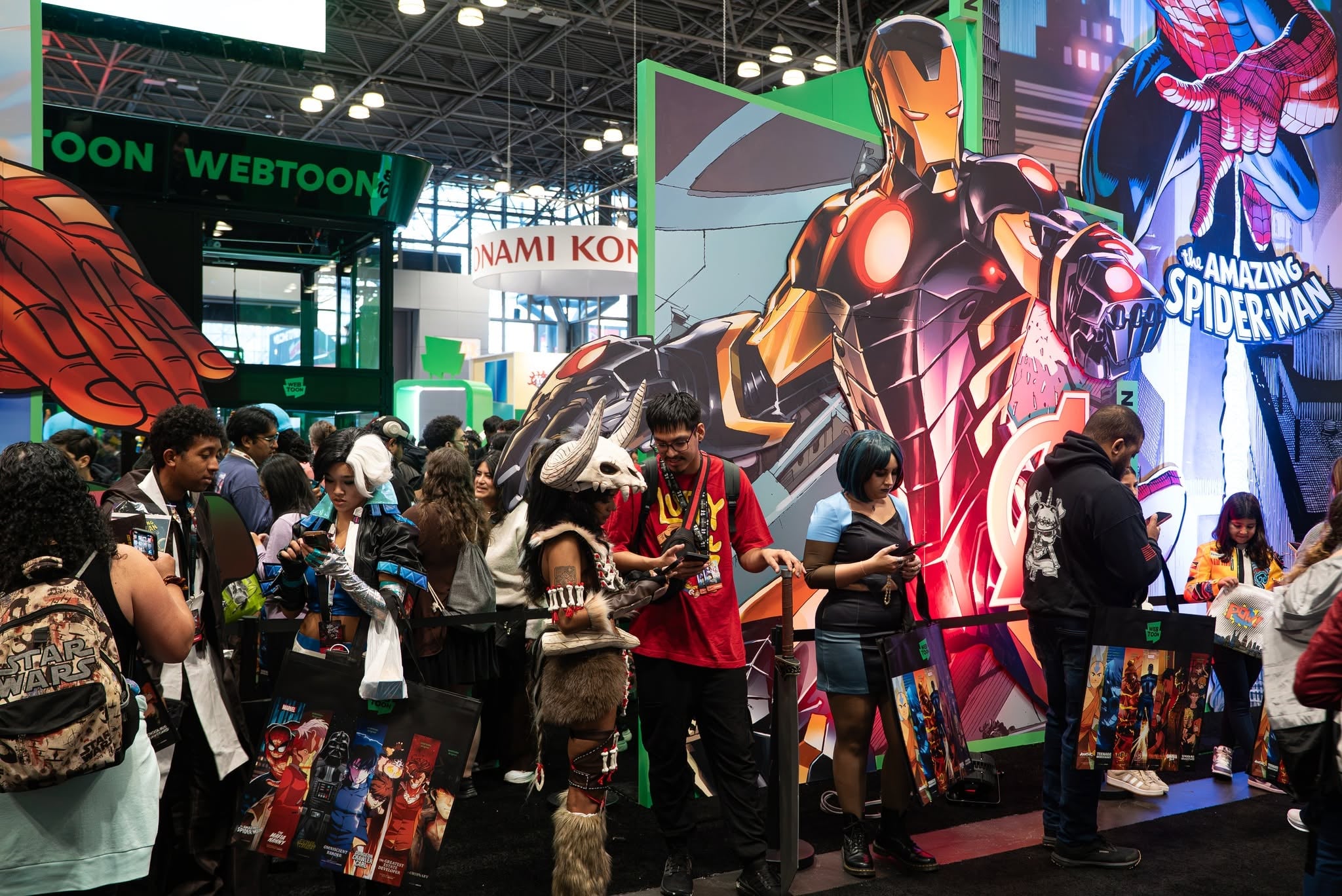 WEBTOON booth at New York Comic Con 2025