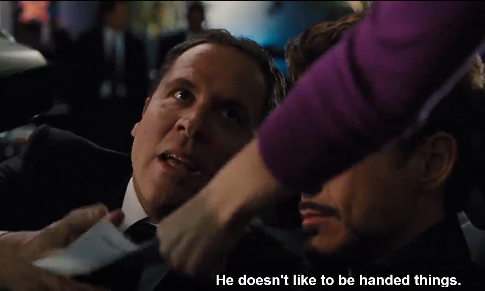 Happy Hogan and Tony Stark in Iron Man 2
