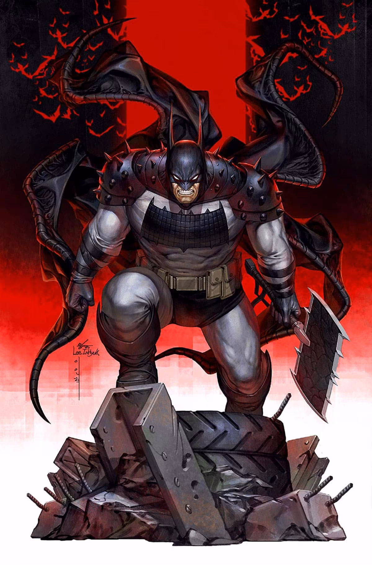 Lee Inhyuk's variant cover for Absolute Batman #1's tenth printing