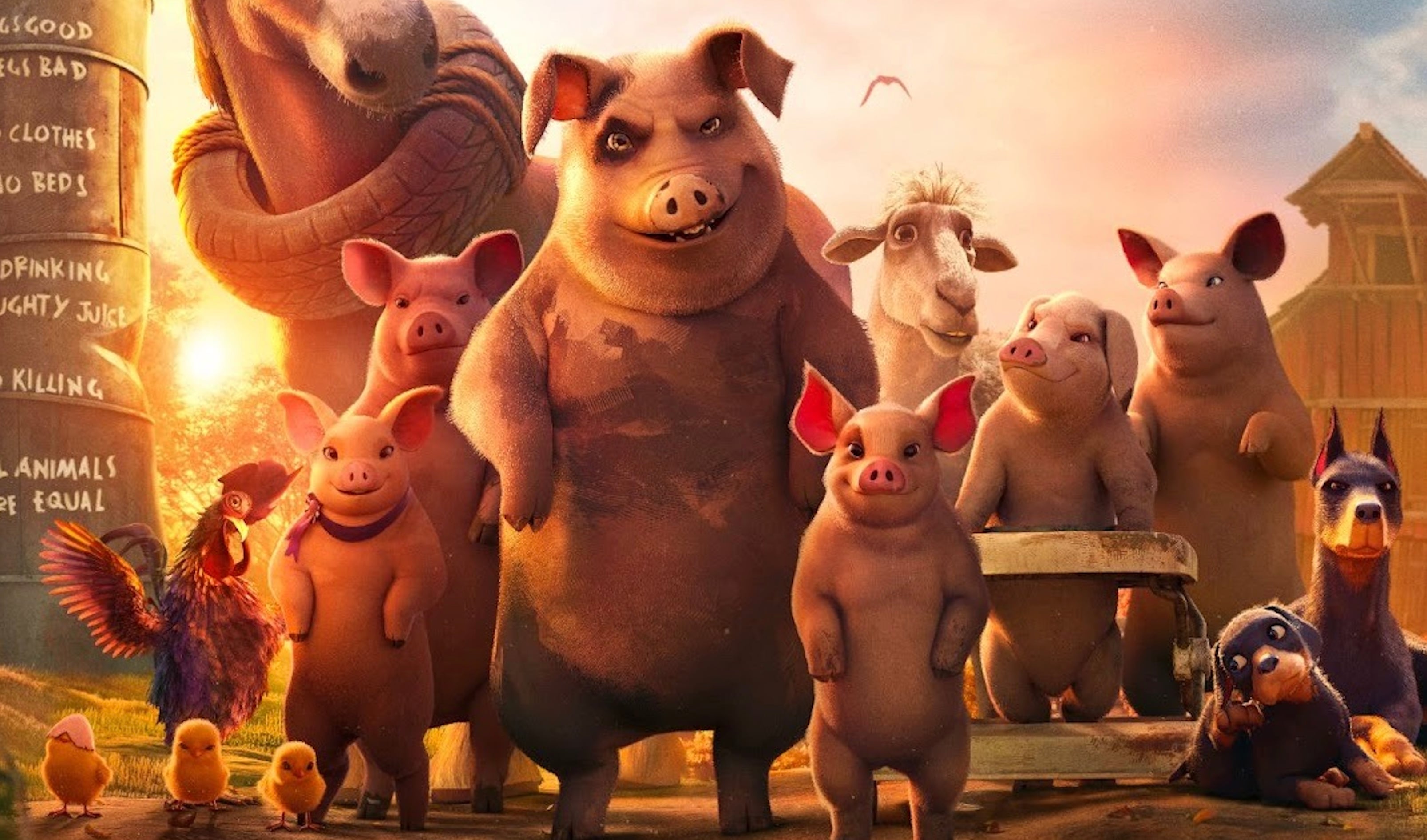 The poster for the Animal Farm movie