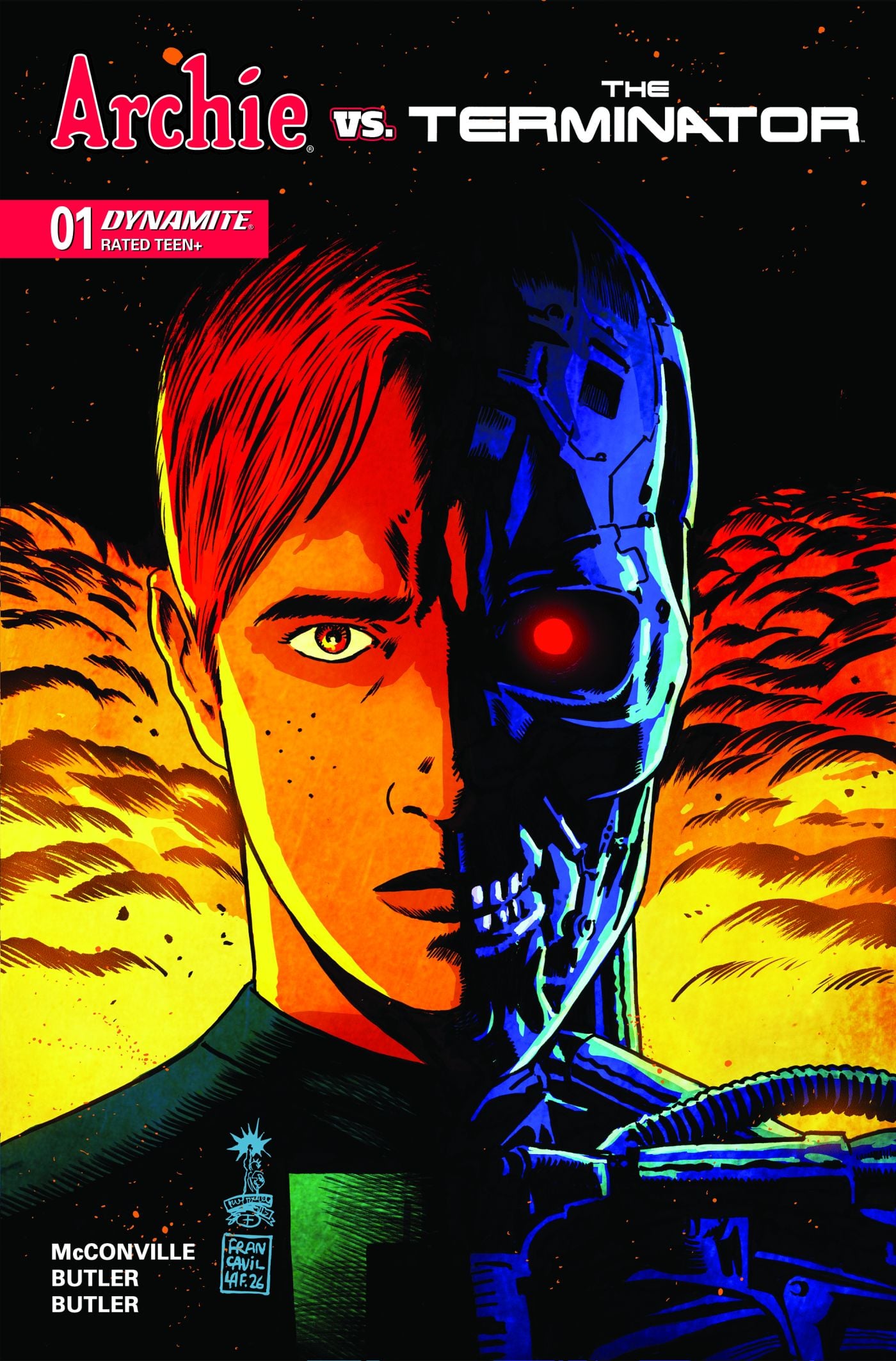 Archie vs. The Terminator #1 main cover