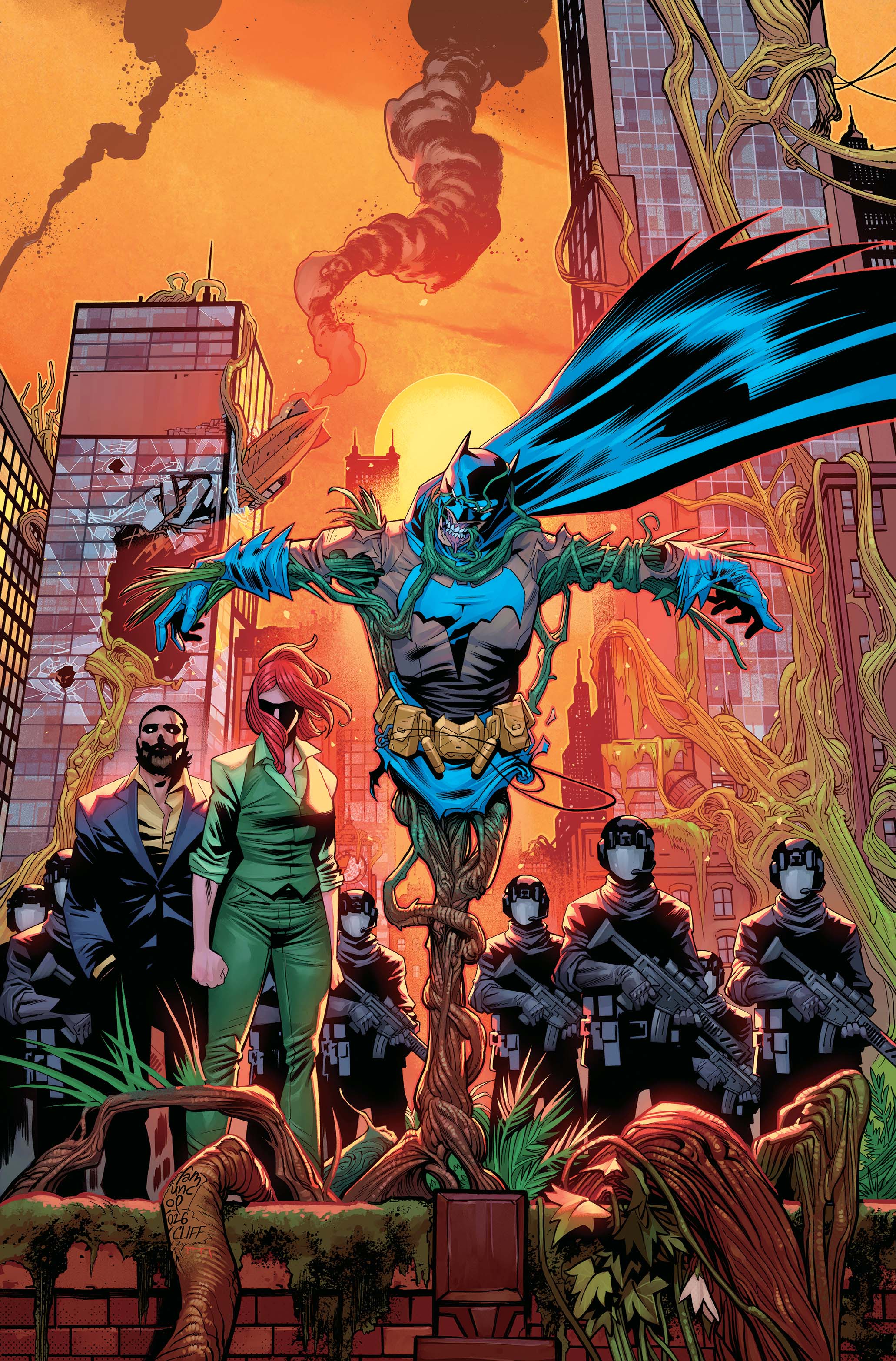 The main cover of Batman Bad Seeds - Sunset #1 by Giuseppe Camuncoli