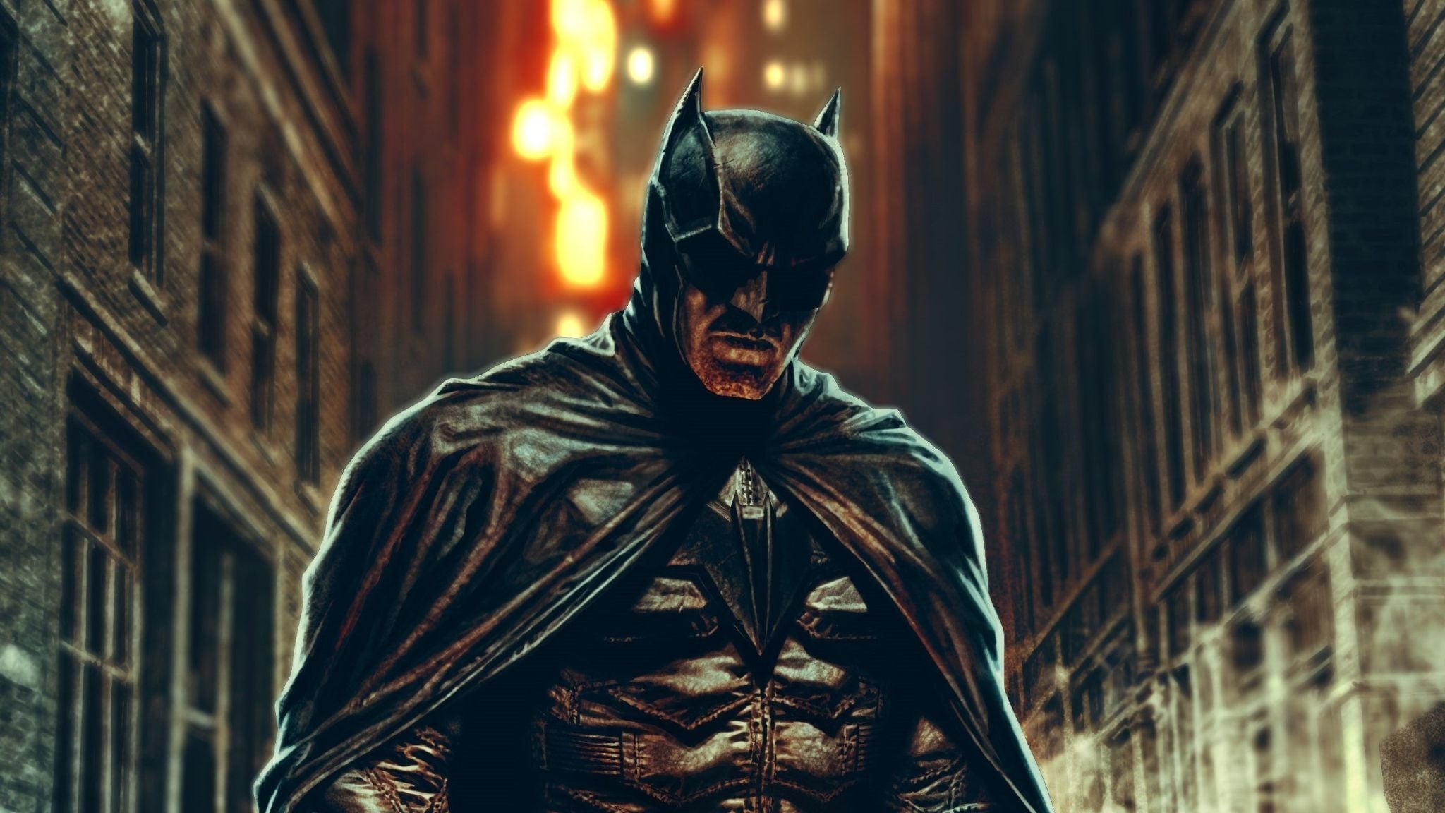 Cropped image featuring Batman in Dear Detective