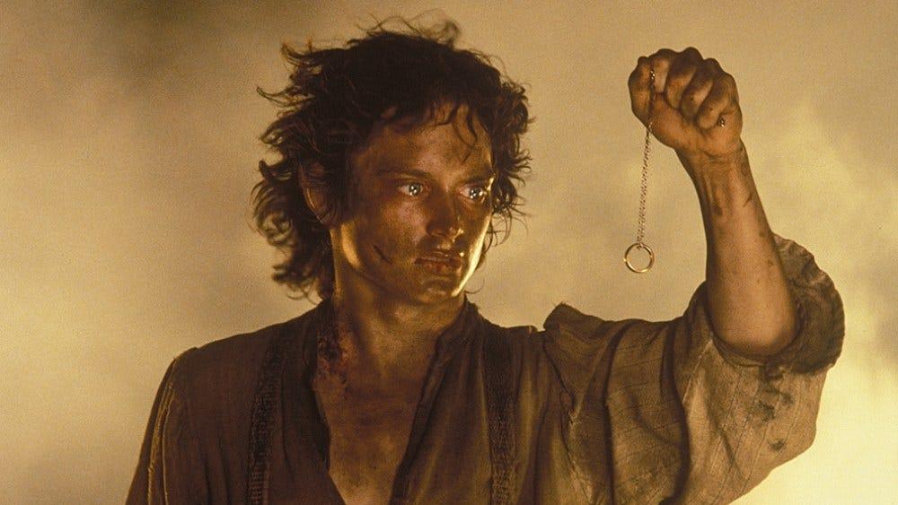 An image of Frodo in Lord of the Rings: The Return of the King