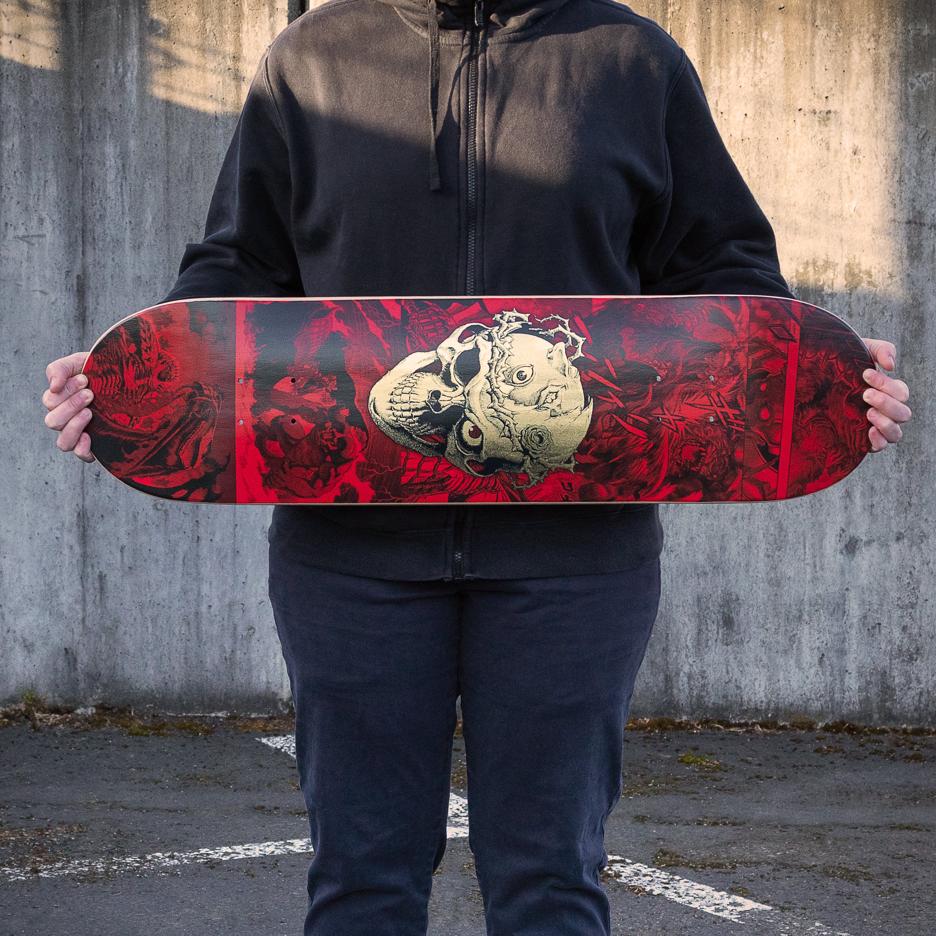Berserk skull knight skate deck