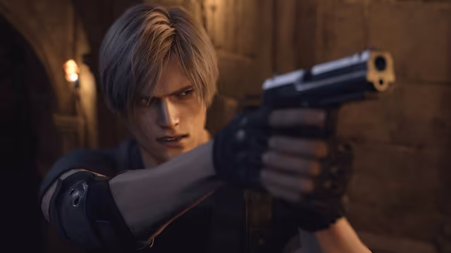 An image of Leon in Resident Evil 4 Remake