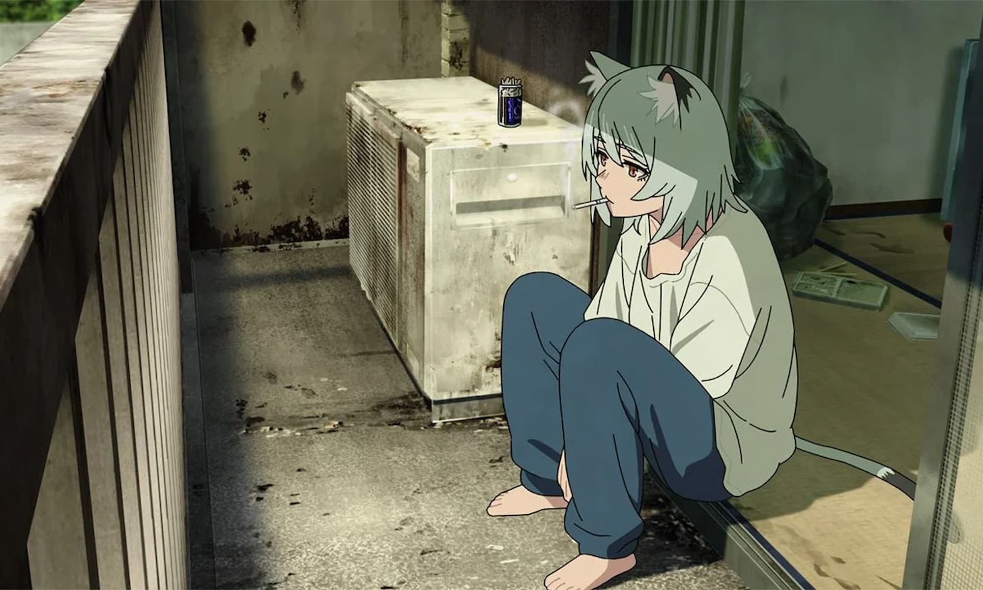 Chainsmoker Cat Crouching