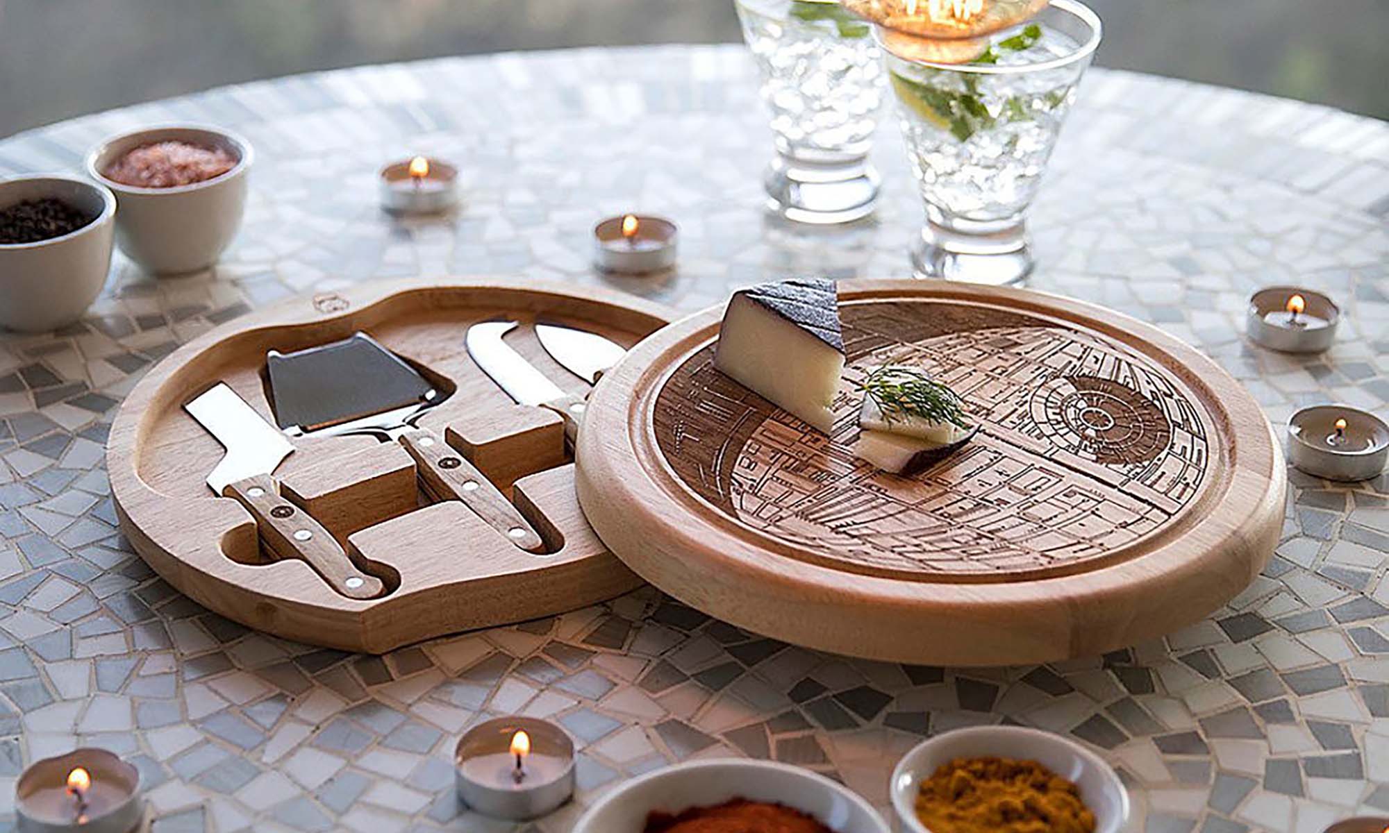 Death Star cheeseboard