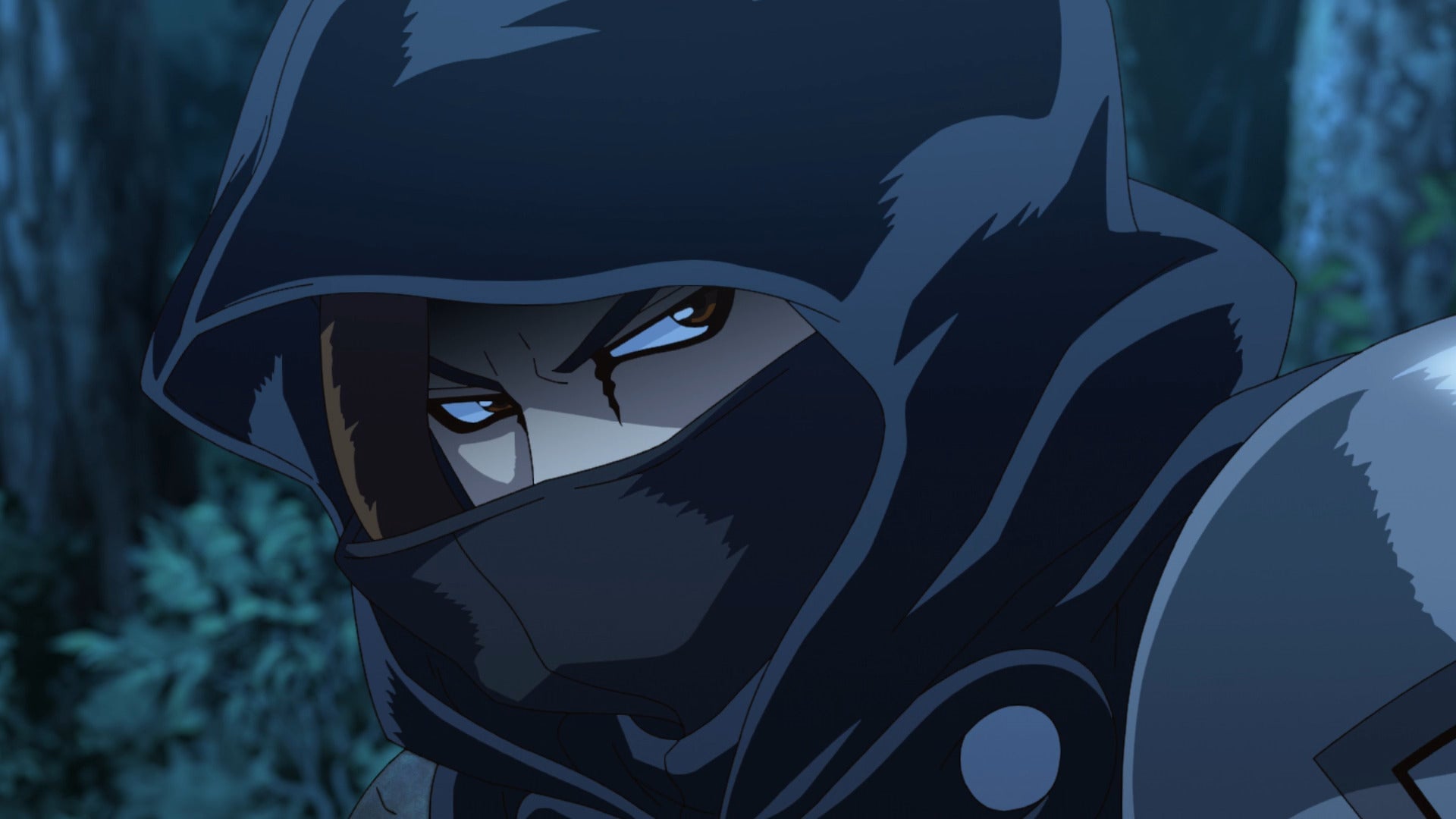 Moz glares from under his hood